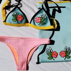 Triangl Isabel bikini set with a backpack